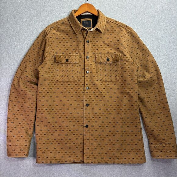Nomad by Craft+Flow Tobacco Aztec Geo Twill Shirt Jacket Men’s Size L - Picture 1 of 6